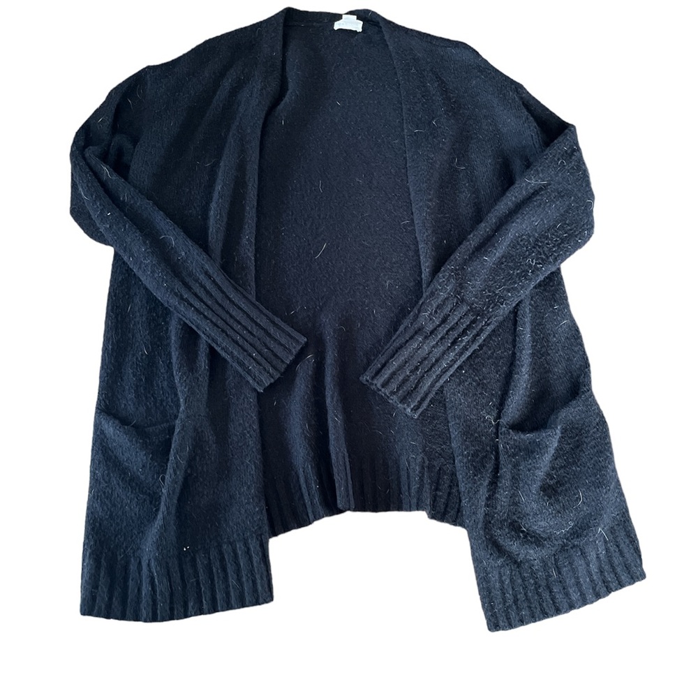 Thick black cardigan